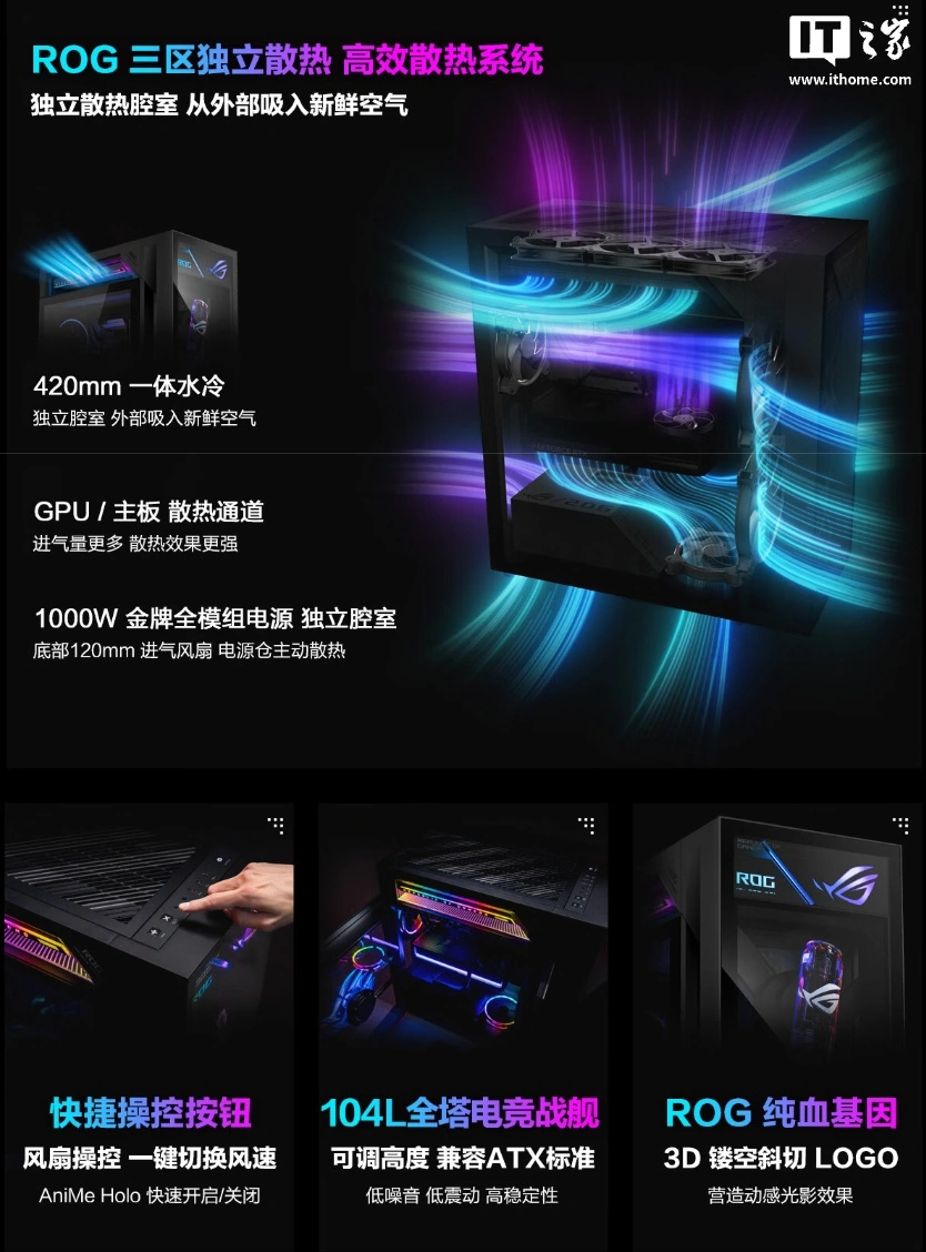 华硕ROG首款全息光显风扇整机“枪神10X”国行发售，69999元 - 图4